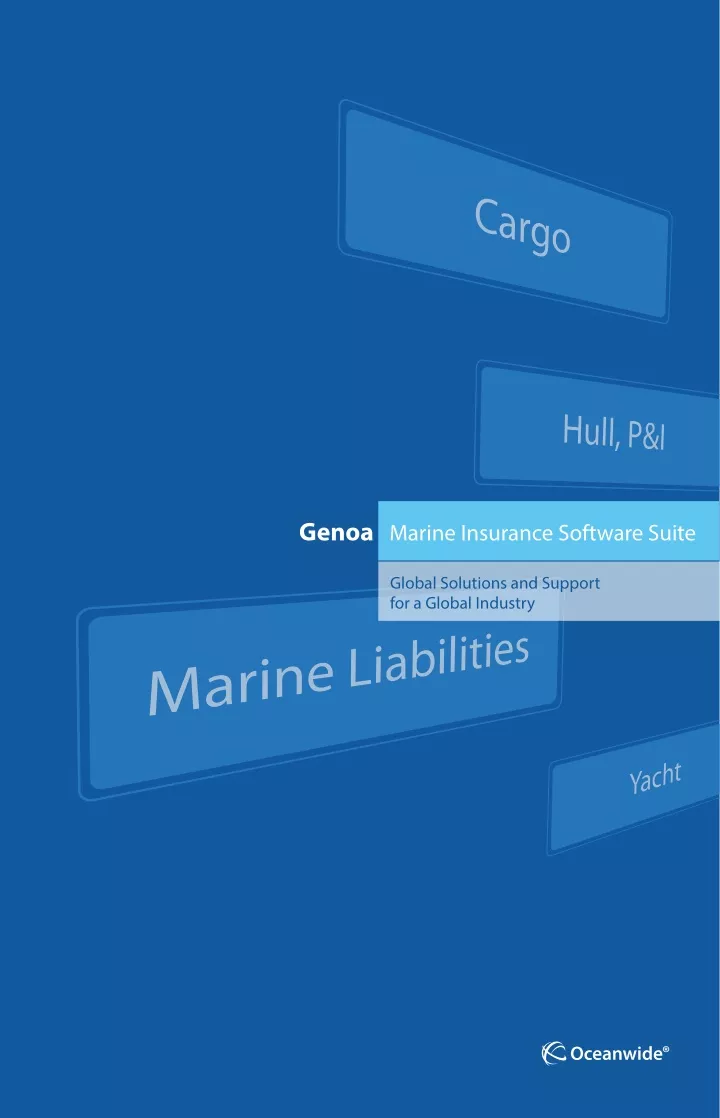 genoa marine insurance software suite
