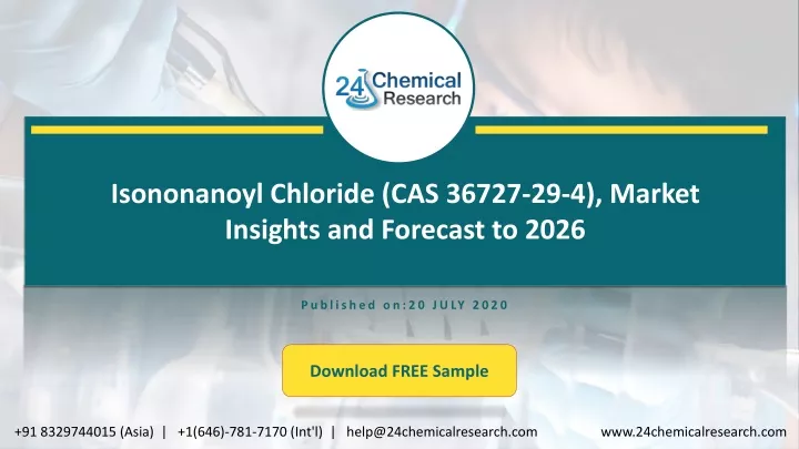 isononanoyl chloride cas 36727 29 4 market