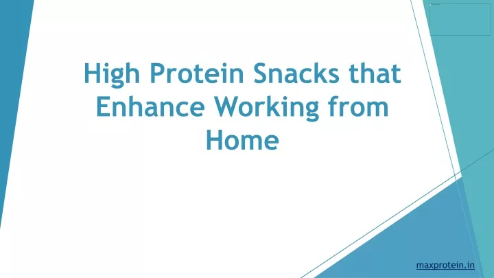 high protein snacks that enhance working from home
