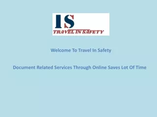 Document Related Services Through Online Saves Lot Of Time