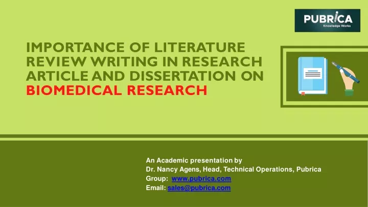 importance of literature review writing