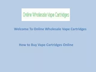 How to Buy Vape Cartridges Online