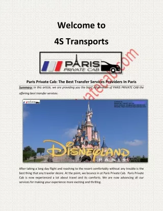 Transfer Orly to Disneyland, Transfer from CDG to Disney