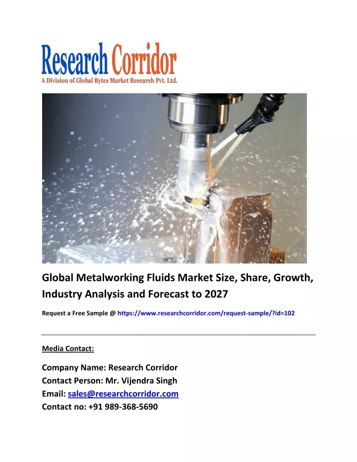 global metalworking fluids market size share