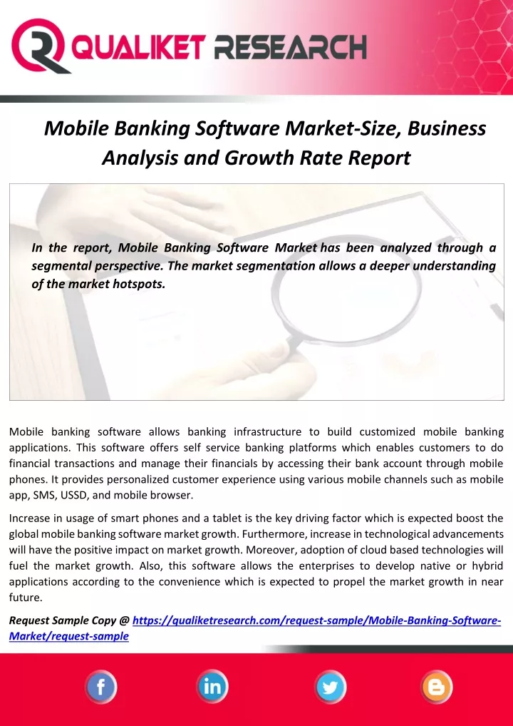 mobile banking software market size business