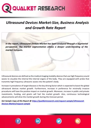 ultrasound devices market size business analysis