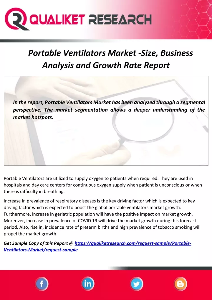 portable ventilators market size business