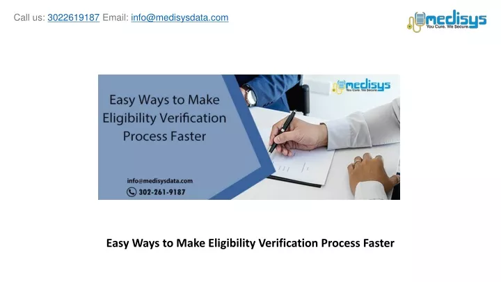 easy ways to make eligibility verification process faster