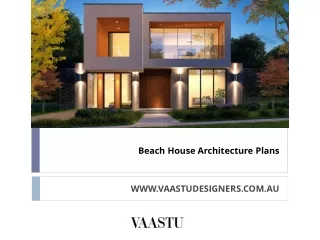 beach house architecture plans