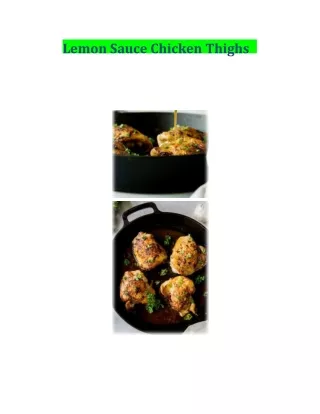 lemon sauce chicken thighs