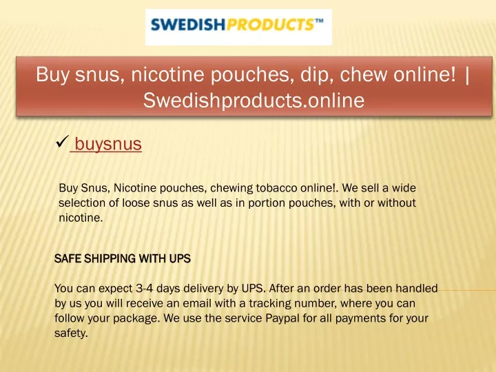 buy snus nicotine pouches dip chew online