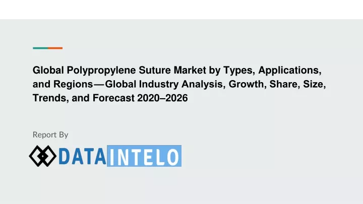 global polypropylene suture market by types