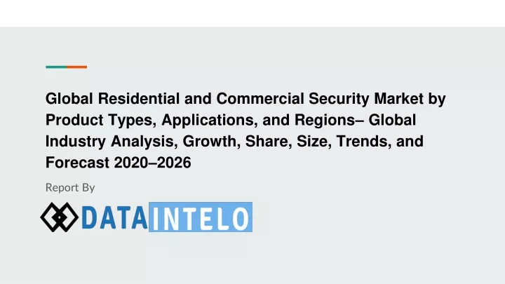 global residential and commercial security market