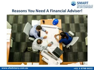 reasons you need a financial adviser
