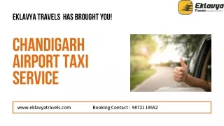 Chandigarh airport taxi service