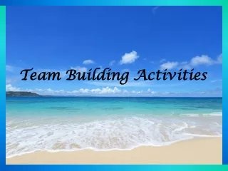 Team building activities