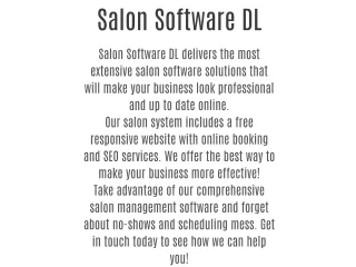 Salon Software DL