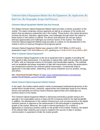 coherent optical equipment market size