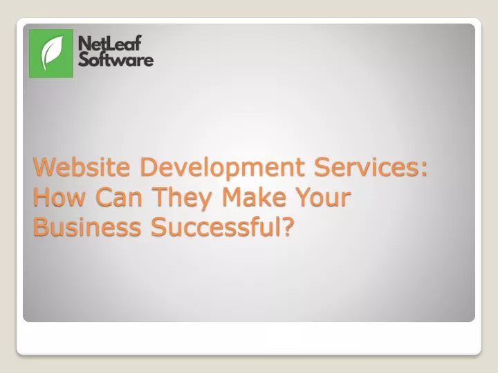 website development services how can they make your business successful