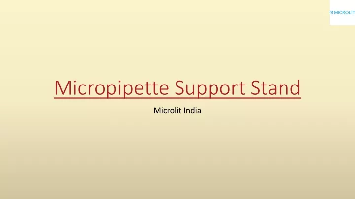 micropipette support stand