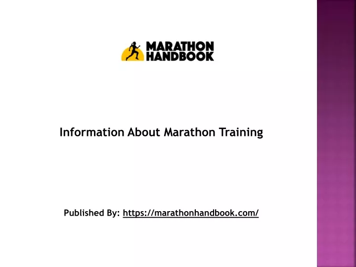 information about marathon training published