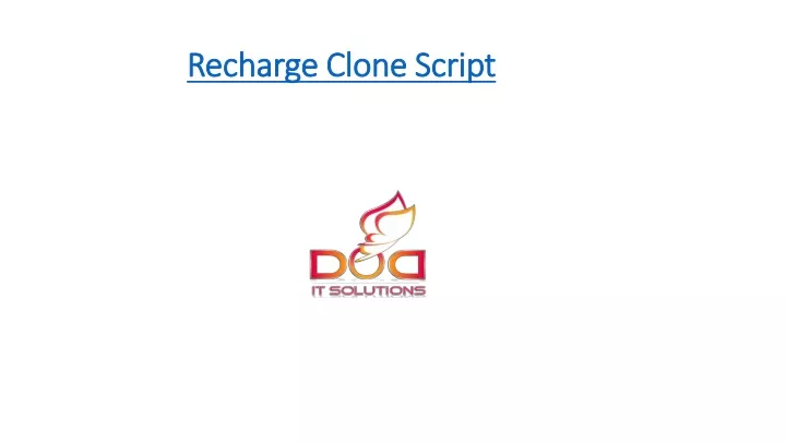 recharge clone script