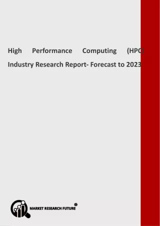high performance computing hpc industry research