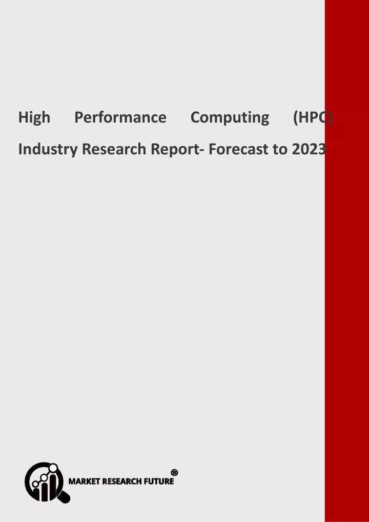 high performance computing hpc industry research