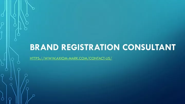 brand registration consultant