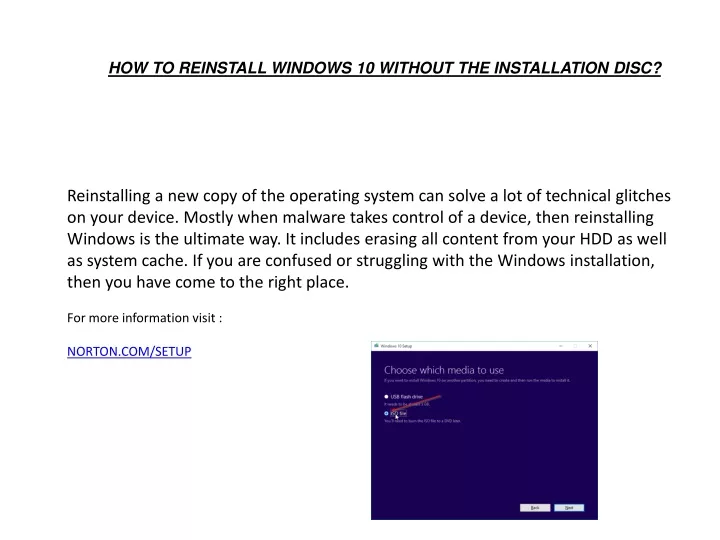 how to reinstall windows 10 without