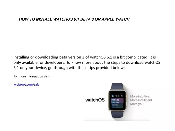 how to install watchos 6 1 beta 3 on apple watch