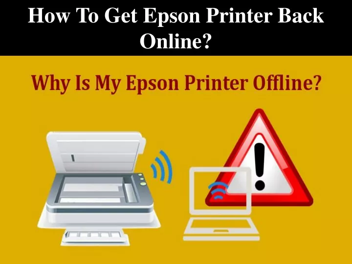 how to get epson printer back online