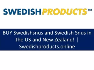 buy swedishsnus and swedish snus