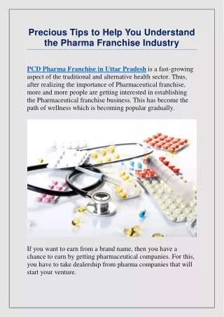 Precious Tips to Help You Understand the Pharma Franchise Industry