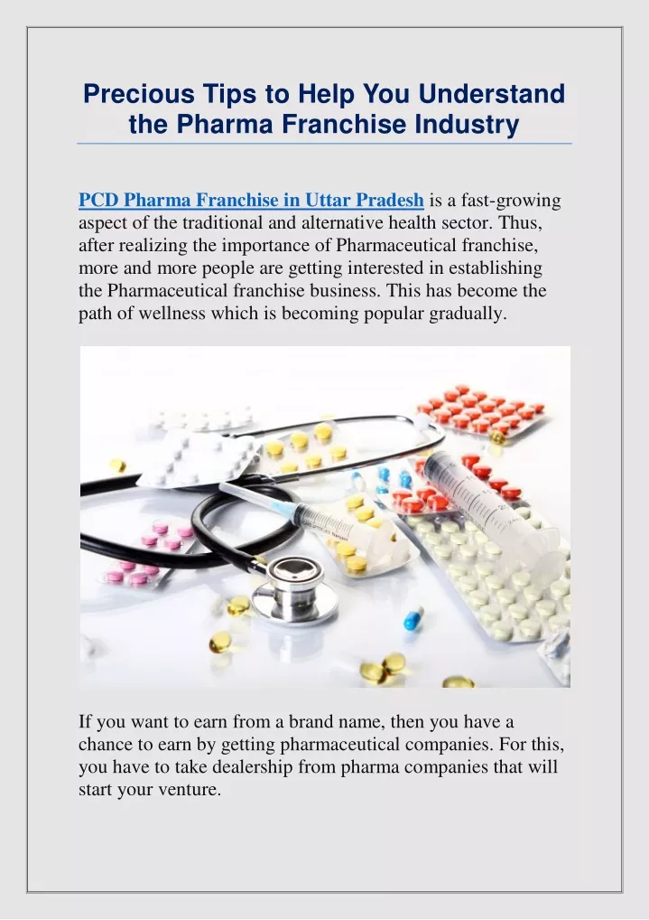 precious tips to help you understand the pharma