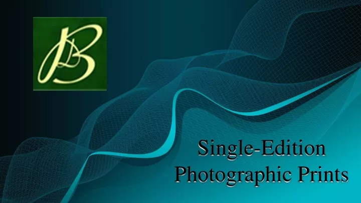 single edition photographic prints