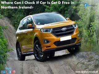 where can i check if car is cat d free