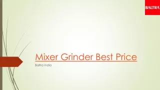 Mixer Grinder Best Price