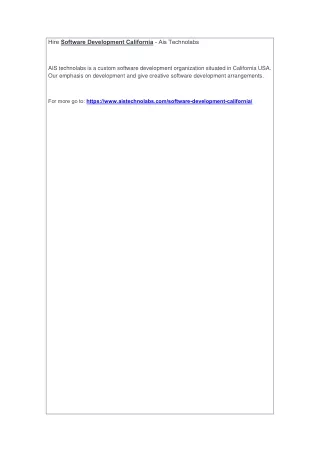 hire software development california