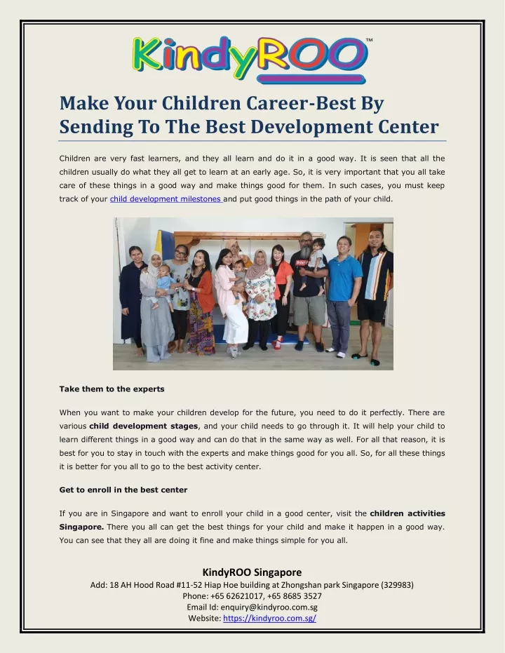 make your children career best by sending