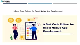 Best React Native Editors for React Native App Development Company
