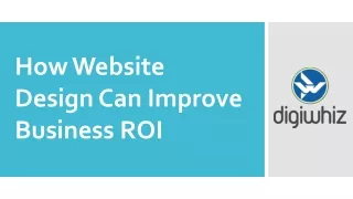 how website design can improve business roi