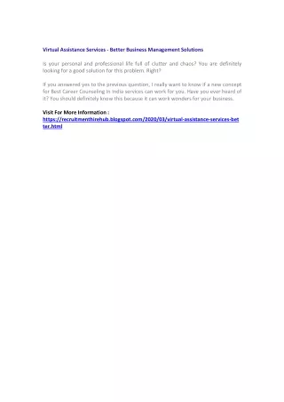 virtual assistance services better business