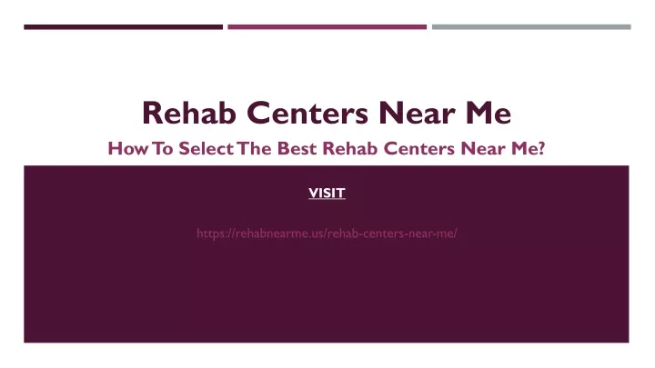 rehab centers near me