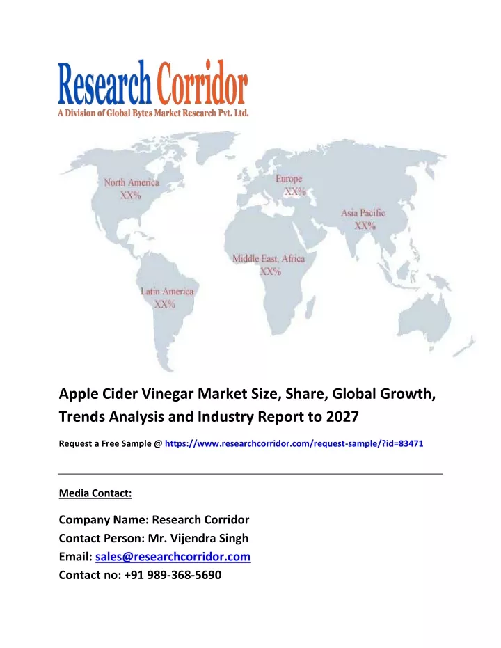 apple cider vinegar market size share global