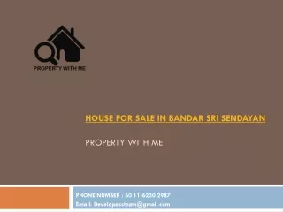 House For Sale In Bandar Sri Sendayan