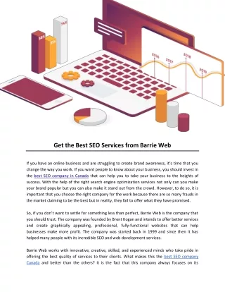 Get the Best SEO Services from Barrie Web