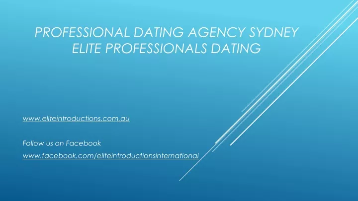 professional dating agency sydney elite