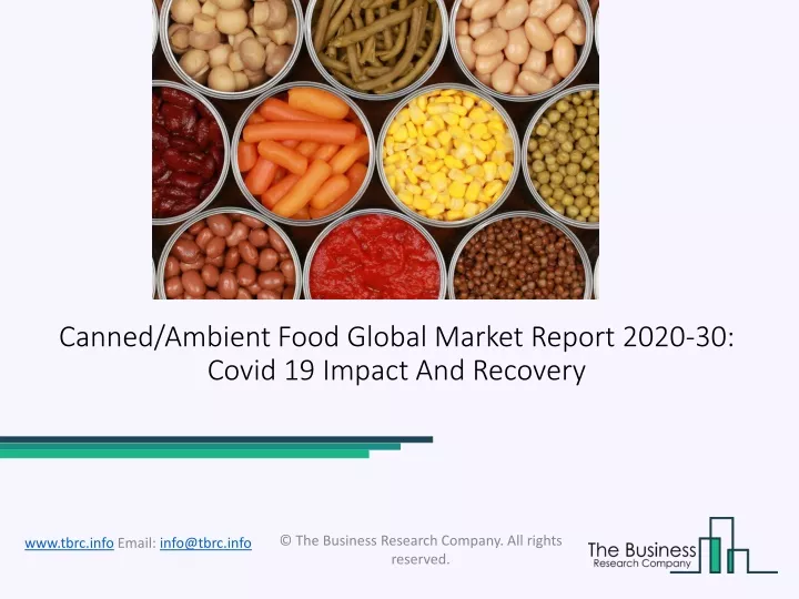canned ambient food global market report 2020