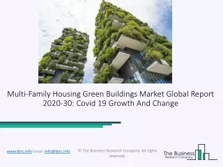 Multi-Family Housing Green Buildings Market Size, Growth, Opportunity and Forecast to 2030